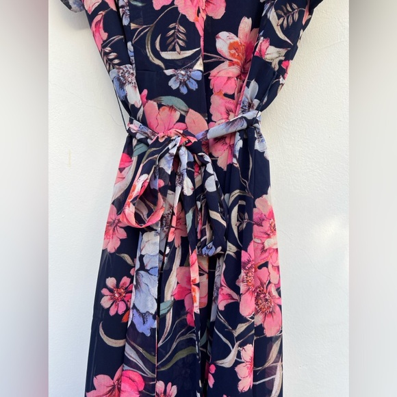 ELIZA J Obi Floral Print High/Low Dress Size 14 Petite - Picture 13 of 17